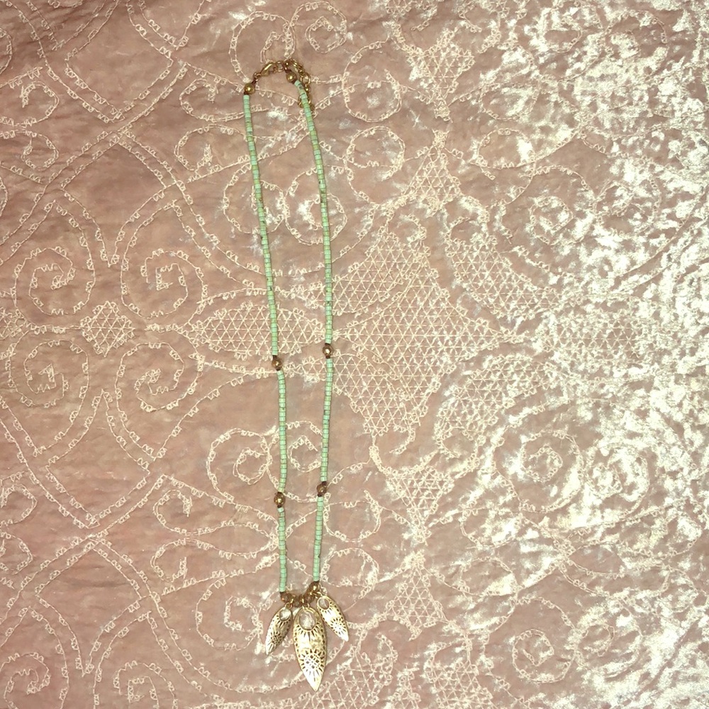 Lucky Brand turquoise gold necklace